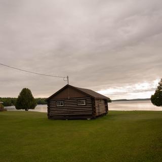 View of lake and dock
