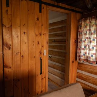 Wooden sliding door